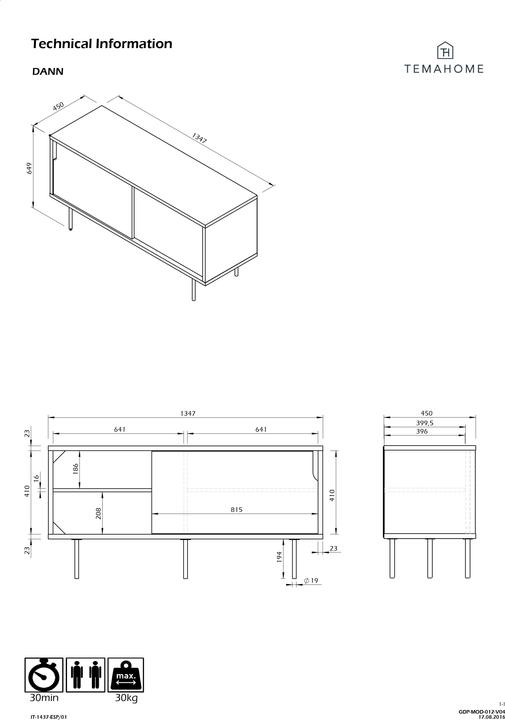 Actual product image Temahome Then (135 x 45 x 65 cm)