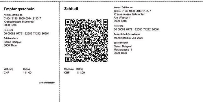 Produktbild Neutral Einzahlungsscheine QR-Code (1000 x)