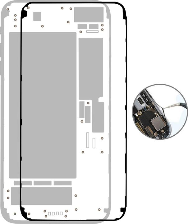 Actual product image Avizar LCD display sticker iPhone 7 (Tool, iPhone 7)