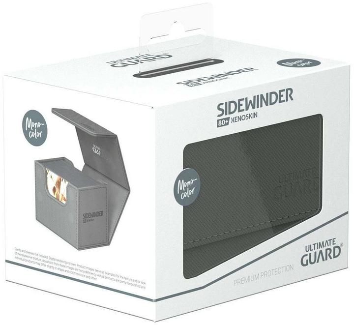 Produktbild Ultimate Guard Kartenbox XenoSkin Sidewinder Monocolor 80+ Grau