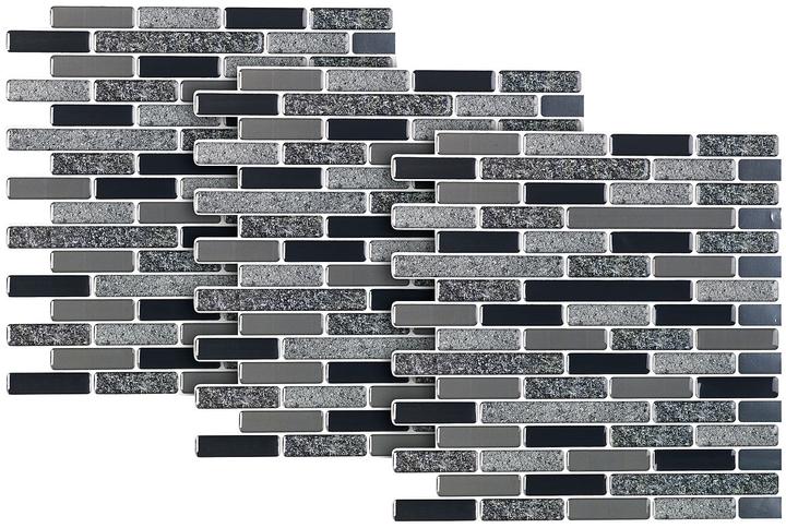 Produktbild Infactory Selbstklebende 3D-Steinoptik-Fliesenaufkleber, 3er-Set (26 x 26 cm)