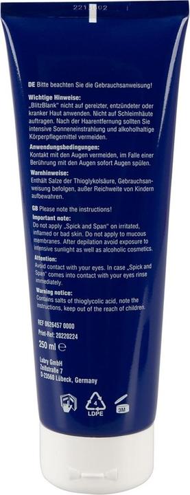 Produktbild Lubry Für eine streichelglatte Scham Diese Enthaarungscreme entfernt schonend und sanft lästige Härchen. I (250 ml, 1 x, 306 g)