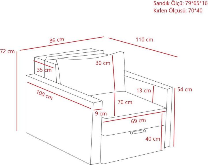 Actual product image Atelier del Sofa Sarman (1-seater)