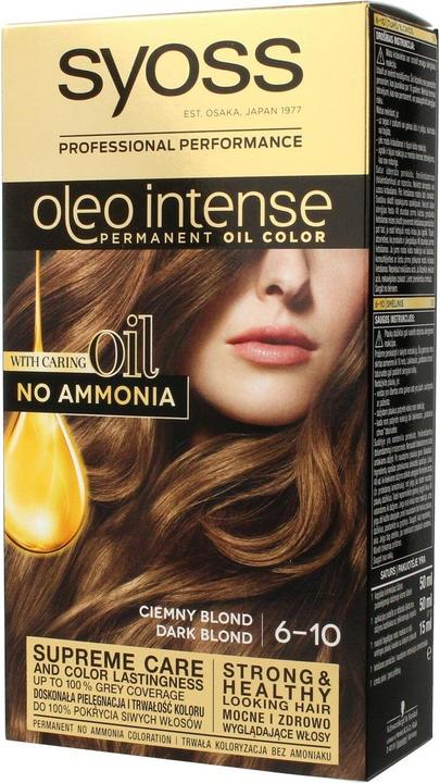 Syoss Oleo Intense Hair Dye 6-10 Dark For light hair (6-10 Dark For light hair)
