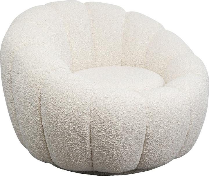 Actual product image Kare Design Swivel armchair Peppo Bloom White