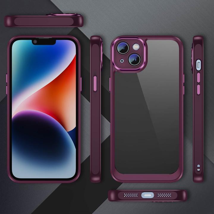 Produktbild Cover-Discount iPhone 15 Plus - Hülle mit Kameraschutz weinrot (Apple iPhone 15 Plus)