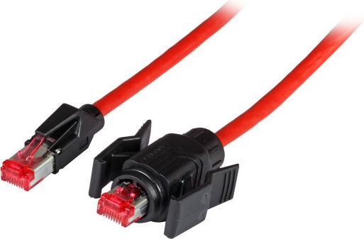 Immagine prodotto EFB Elektronik Produttore: Cavo patch RJ45 S/FTP, Cat.6A, IP67/TM21 / TM21, PUR, per 53730.1V2, 3m D (S/FTP, CAT6a, 3 m)