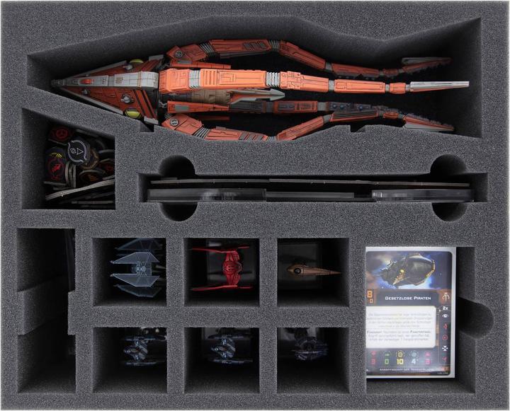 Feldherr FSMFDX110BO - Inserto in schiuma per Star Wars X-Wing: nave d'attacco del (Schiuma solida)
