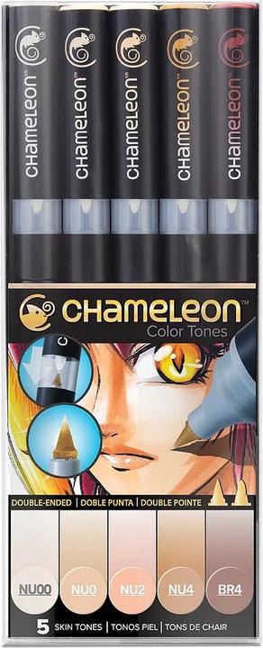 Image du produit Chameleon Pinceau aquarelle pour les tons de peau, 5 pièces (Marron, 5 x)
