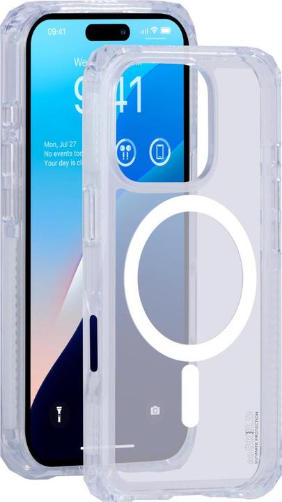Productafbeelding SoSkild Apple iPhone 16 Pro Defend Case Magnetic Ring Transparent (Apple iPhone 16 Pro)