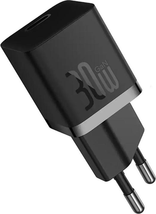 Baseus Mini chargeur mural GaN5 30W (noir) (30 W)