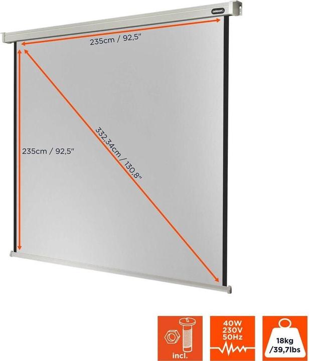 Produktbild Celexon Motor Professional, Leinwand, 1:1 (131.10", 1:1)