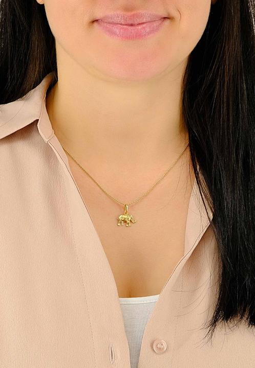 Produktbild Muau Pendant elephant yellow gold 750, 17x15mm (750/18K Gelbgold)