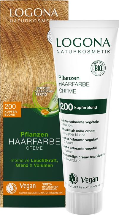 Logona Pflanzenhaarfarbe Creme (200 kupferblond)