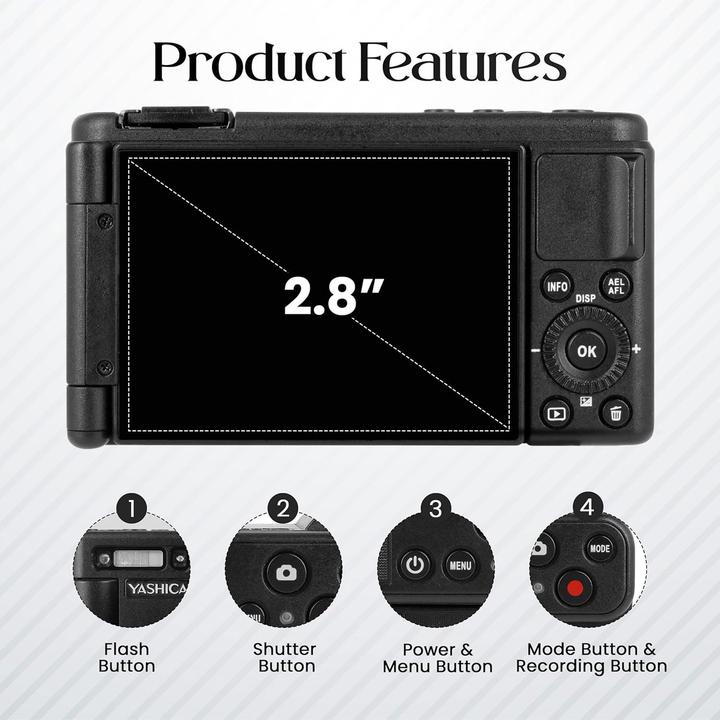 Actual product image Yashica City 100 (10.5 mm, 13 Mpx)
