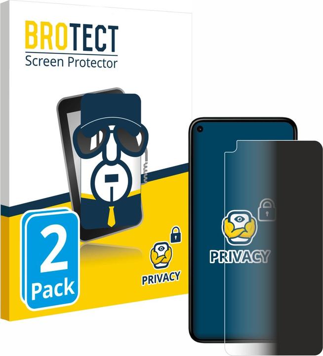 Actual product image BROTECT Anti-spy privacy film Blue light protection film (2 Piece, Google Pixel 5)