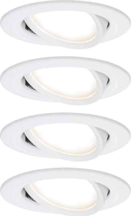 Produktbild Paulmann LED Einbauleuchte 3-Step-Dim Nova Coin Basisset schwenkbar (470 lm)
