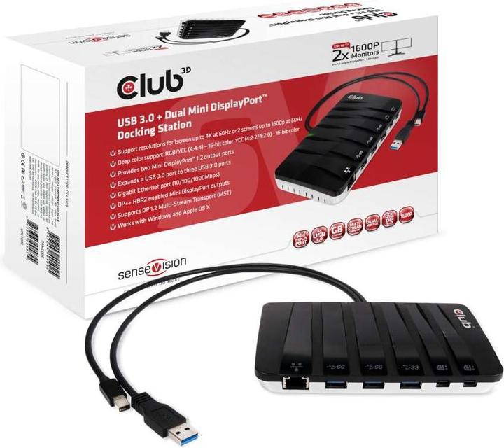 Image du produit Club 3D Csv-3203 (USB-A, 1 ports)