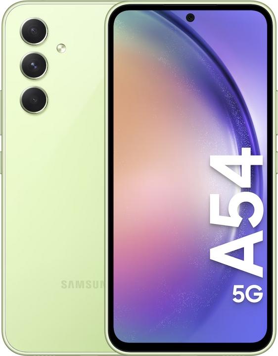 Productafbeelding Samsung Galaxy A54 (256 GB, Geweldige limoen, 6.40", Hybride dubbele SIM, 50 Mpx, 5G)