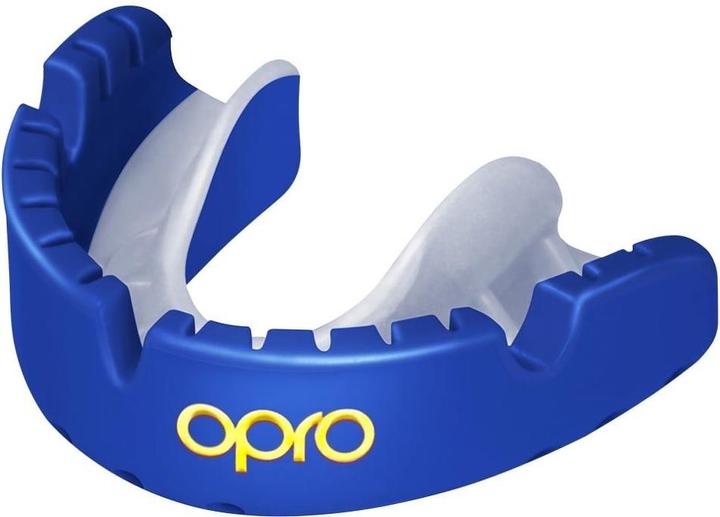 Actual product image Opro Self-Fit - Gold Braces - Dark Blue/Pearl (One size)