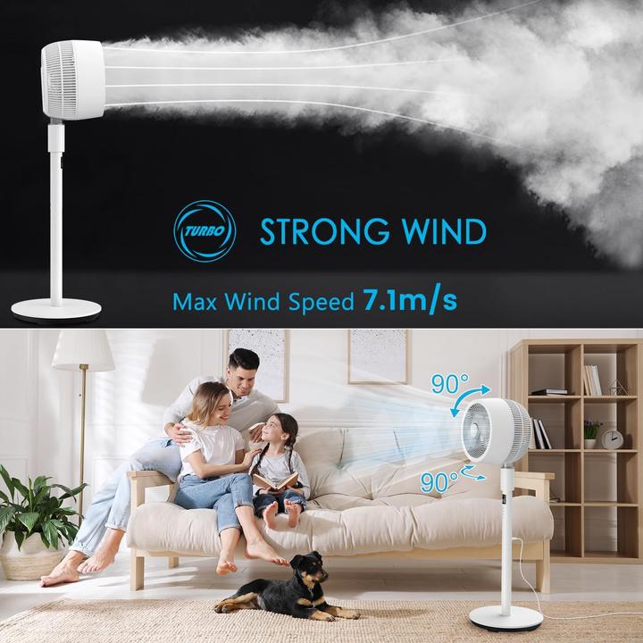 Image du produit Berssen Standventilator mit 3D-Oszillation & Fernbedienung (25 dB)