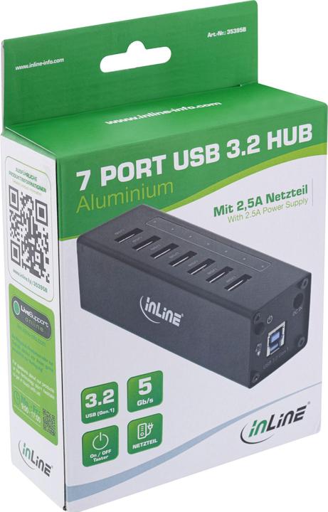 Immagine prodotto InLine Hub USB 3.0 (USB-B, 7 Porti)