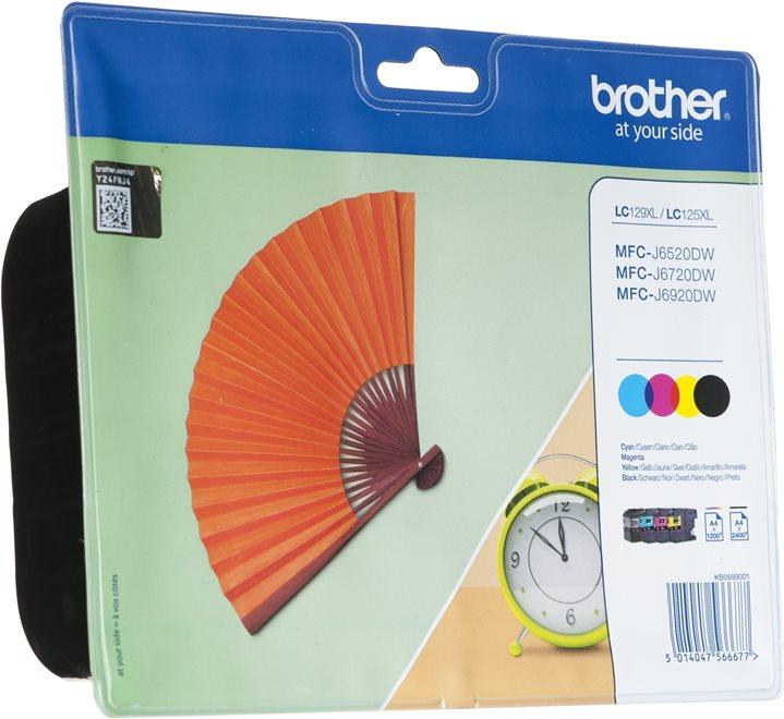 Actual product image Brother LC-129XL Value Pack (M, C, Y, FC)