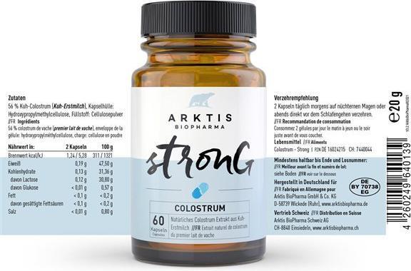 Actual product image Arktis Strong Colostrum Caps (60 Piece, Capsules)