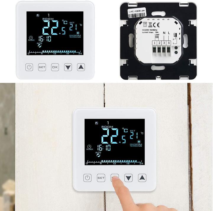 Actual product image Revolt Programmierbares Wandthermostat für Fussbodenheizungen