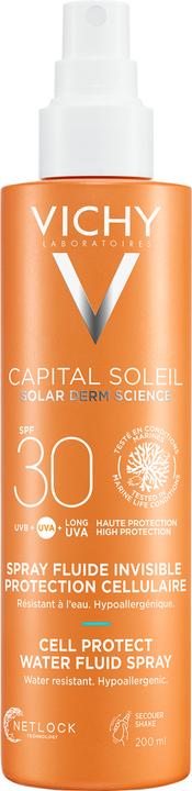 Vichy Capital Soleil Spray fluide protection cellulaire (Crème solaire visage, SPF 30, 200 ml, 240 g)