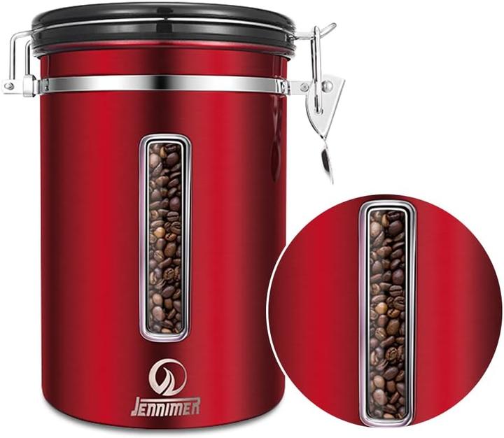 Produktbild Jennimer Kaffeedose mit Messlöffel, CO2-Ventil und Datumsanzeige (1.80 l)