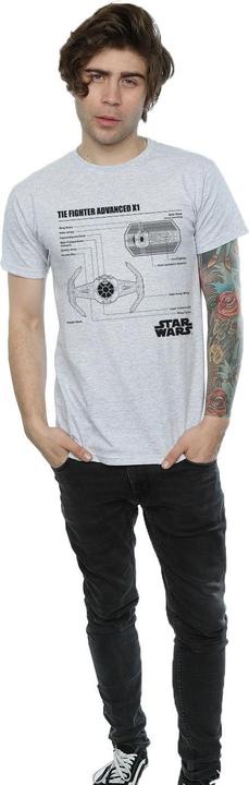 Produktbild Star Wars TIE Fighter X1 Blueprint TShirt (3XL)