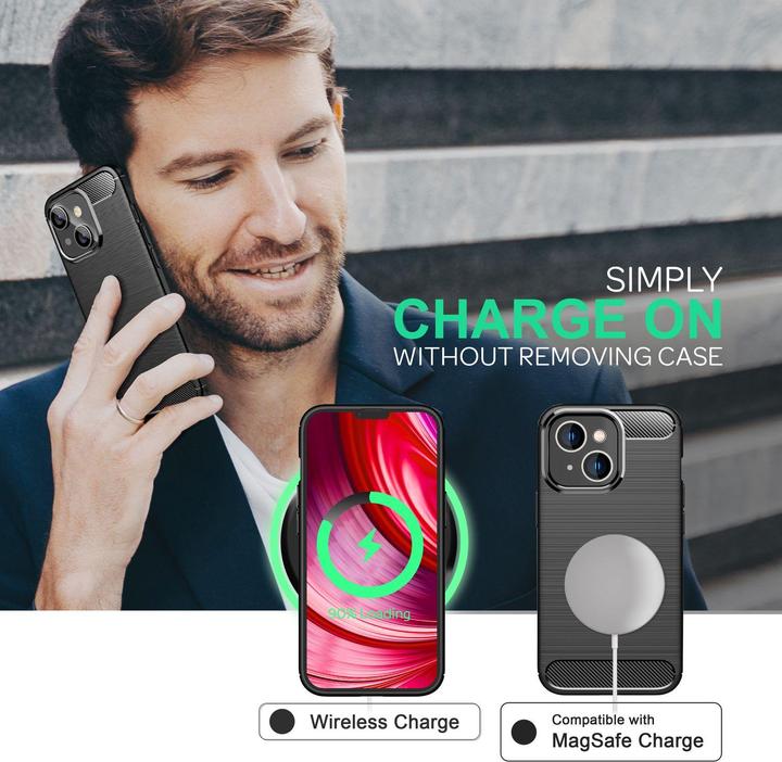 Immagine prodotto Nalia Copertura in silicone carbon look (Apple iPhone 14 Plus)