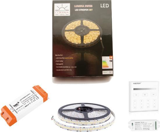 Lumina Swiss Kit de bande LED 5m UHD Super-Bright Warm Smartpanel (Blanc chaud, 500 cm, Intérieur)