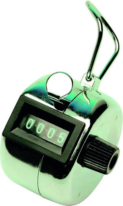 Produktbild Q-Connect Mechanischer Zähler, Klicker, manuell, Chrom, Silber (67 g)