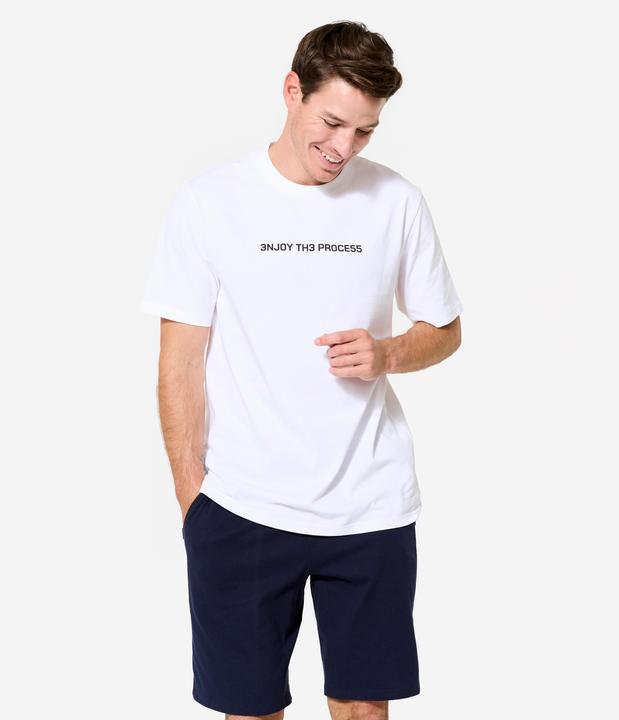 Domyos T-Shirt Herren Baumwolle Regular - weiss