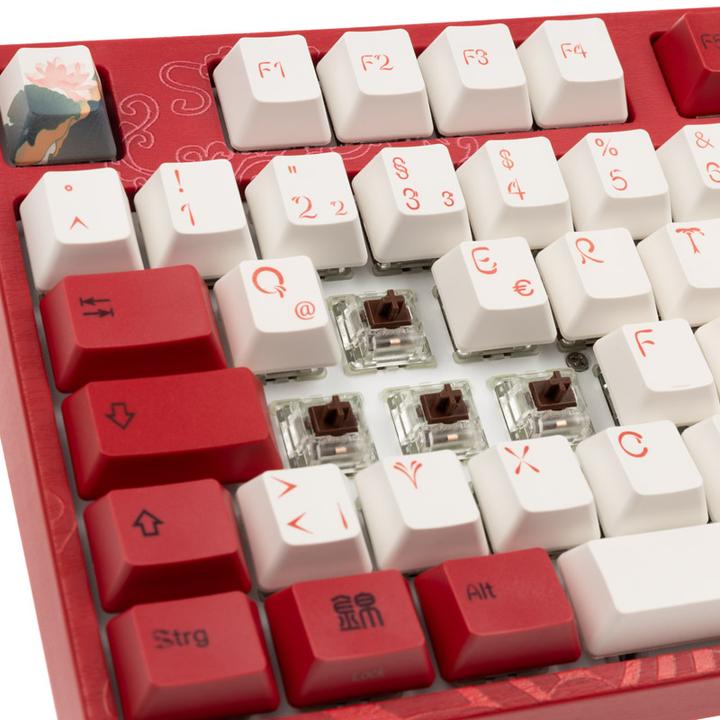 Productafbeelding Varmilo VEA109 Koi Gaming Toetsenbord, MX-Bruin, witte LED (NL, Bedraad)