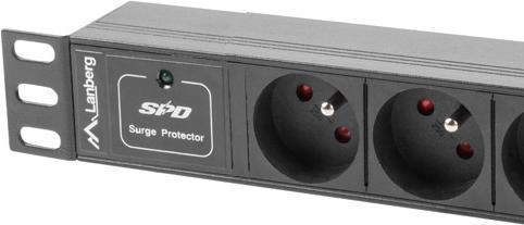 Produktbild Lanberg PDU-03E-0200-BK Stromverteilereinheit (PDU) 3 AC-Ausgänge 1U