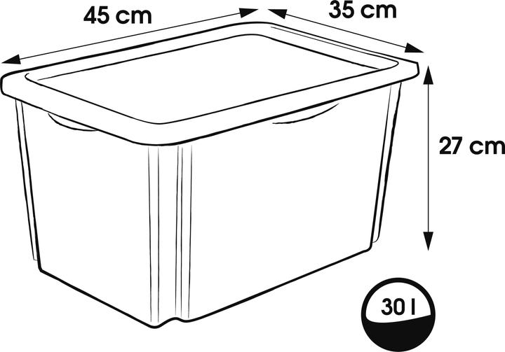 Actual product image keeeper Storage box karolina "Paw Patrol", 30 litres (45 x 35 x 27 cm, 30 l)