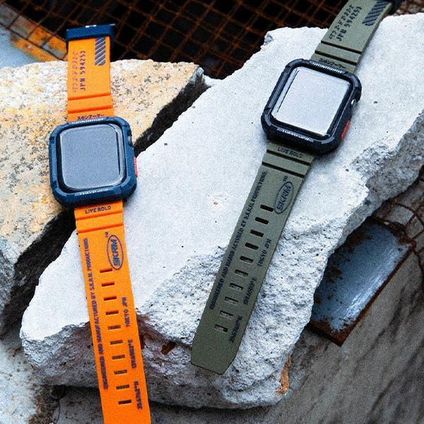 Produktbild Skinarma Band Shokku Apple Watch 49/45/44mm dark olive (Kunststoff, Silikon)