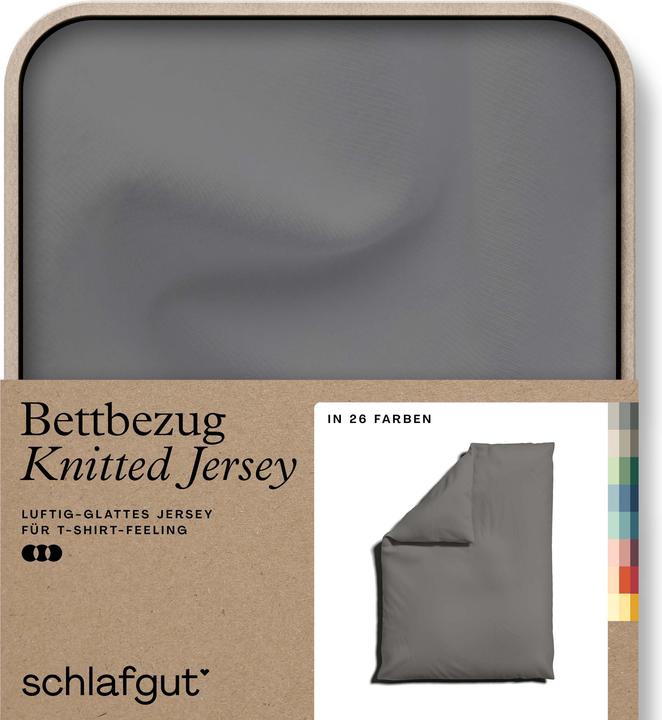 Produktbild schlafgut Knitted Jersey (Duvetbezug, 140 x 200 cm)