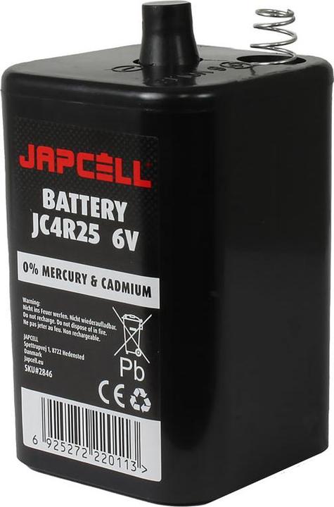 Produktbild Japcell 4R25 Trockenbatterie mit Feder (1 Stk., 4R25, 8500 mAh)
