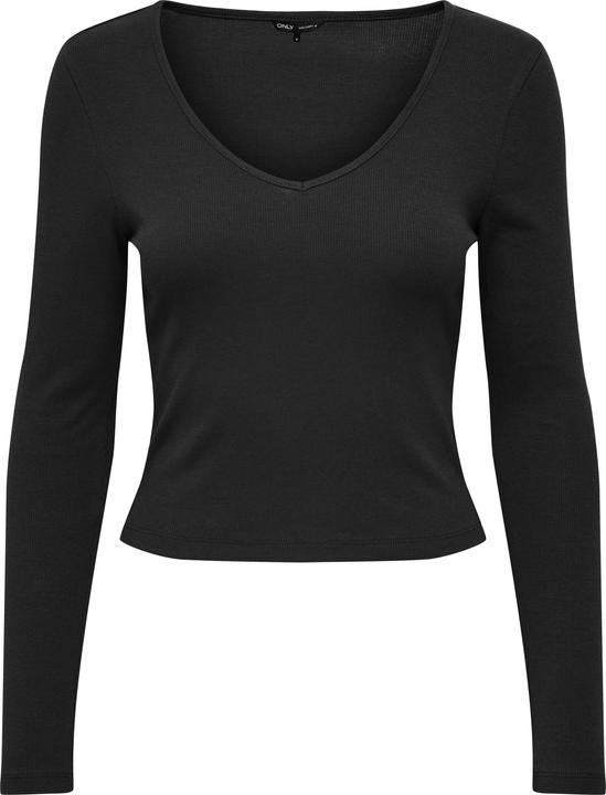 Only Onlkaya L/S V-Neck Short Top Jrs Noos