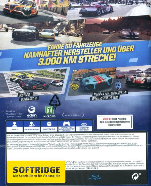 Image du produit Microids Gear Club Unlimited 2 - Édition Intégrale (PS4, DE)