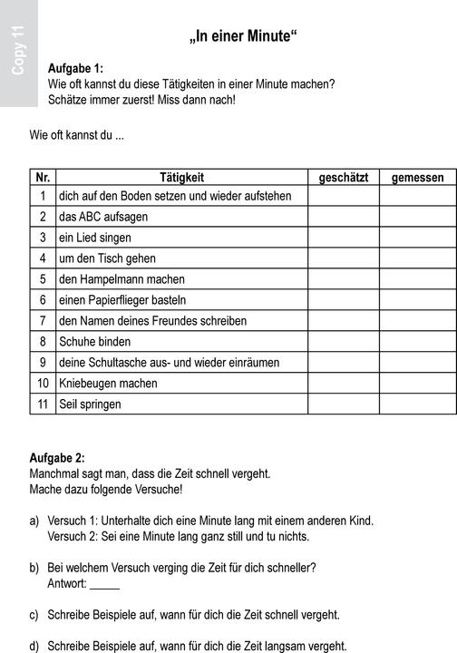 Produktbild Betzold Zeit: erfahren, messen, rechnen (Deutsch)