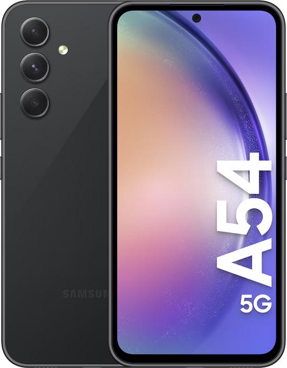 Image du produit Samsung Galaxy A54 5G (256 Go, Awesome Graphite, 6.40", Double SIM hybride, 50 Mpx, 5G)