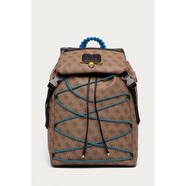 Actual product image Guess Salameda, Polyester, Textile Backpack, Light Brown, Laptop Compartim