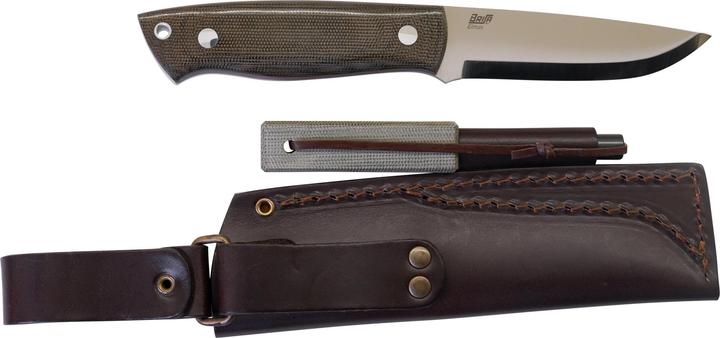 Image du produit Brisa Trapper 95 Elmax Green Micarta Scandi Firesteel (9.50 cm)