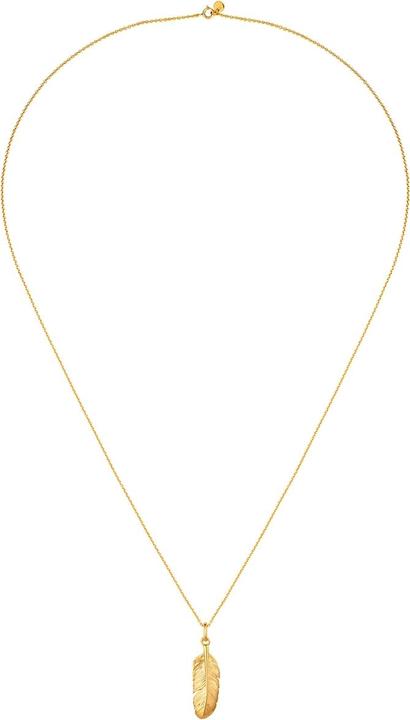Immagine prodotto Glanzstücke München Collana da donna con piume in argento - 35038 (Argento, 70 cm)