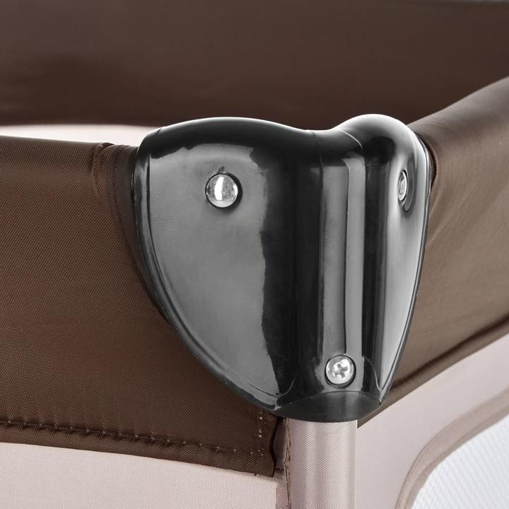 Actual product image tectake Travel cot dog with changing mat and carrying bag